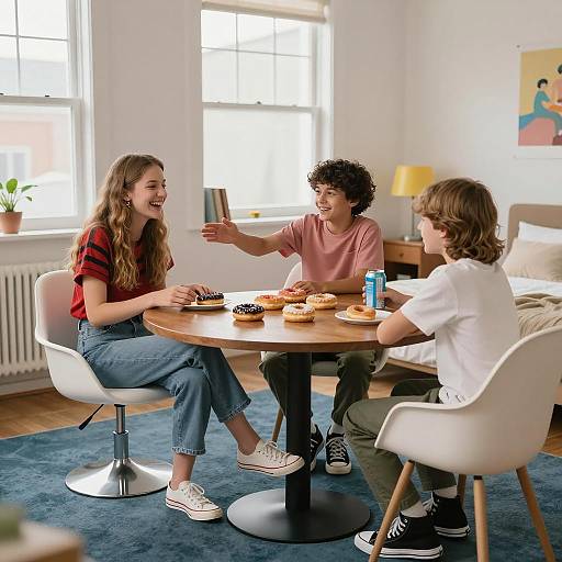 Casual Hangout in a Colorful Bedroom