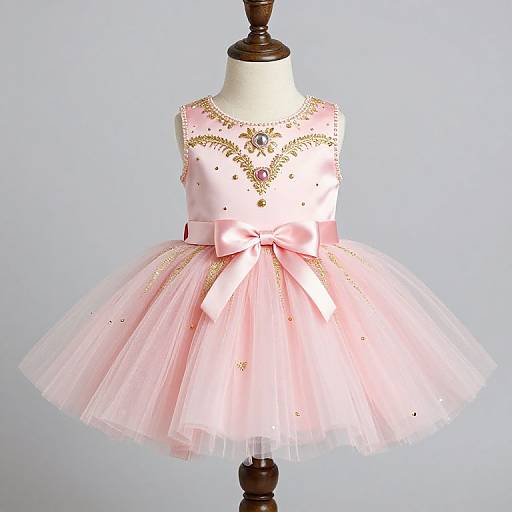 Pink and Gold First Birthday Tutu Dress