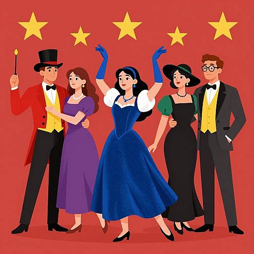 Vibrant Dance Party Illustration