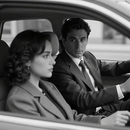 Intimate Vintage Car Moment Captured