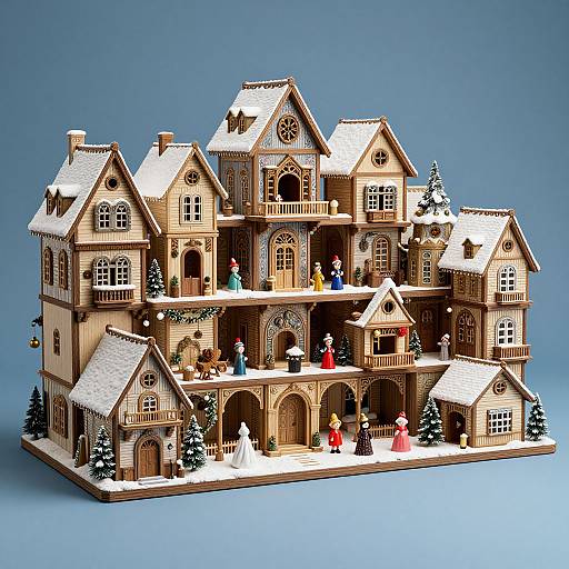 Whimsical Victorian Christmas Village