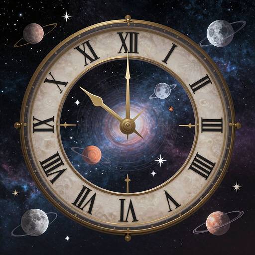 Celestial Clock with Cosmic Orbits