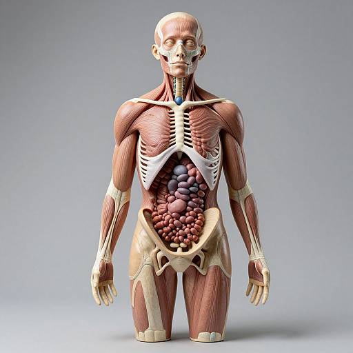 Photorealistic Human Microbiome Sculpture