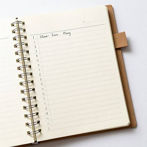 Hyperrealistic Notebook with To-Do Lists