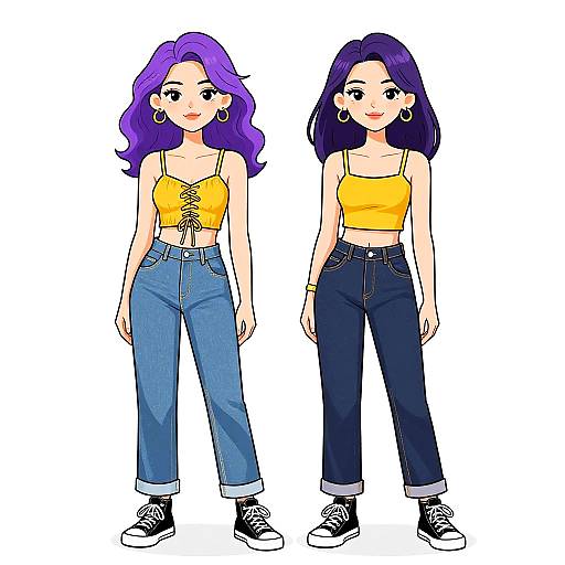 Smiling Woman in Casual Streetwear