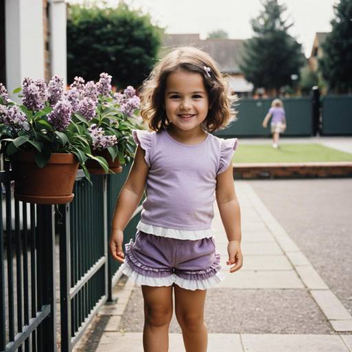 Charming Toddler Fashion Portrait Outdoors