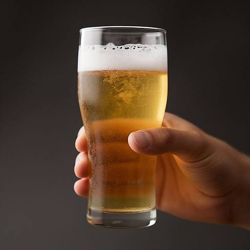 Photorealistic Yellow Beer Glass