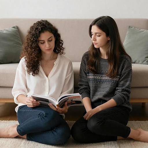 Leisurely Moments: Women on the Floor