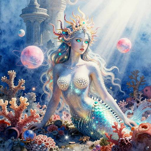 Surreal Siren in Coral Reef Palace