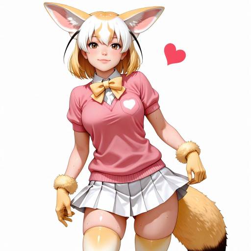 Fennec-Inspired Character with Fox Features