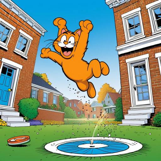 Garfield Backflip in Comic Strip
