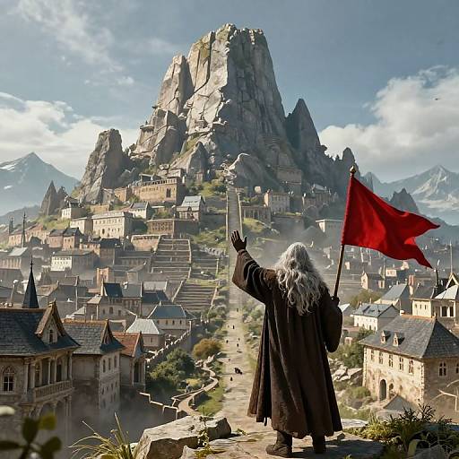 Gandalf at Ruined Mountain City