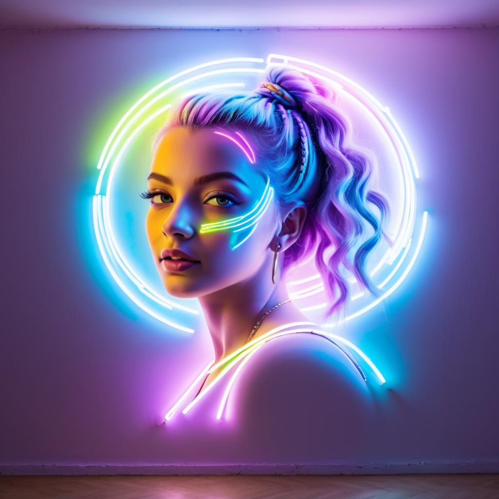 Vibrant Dancer Portrait in Light