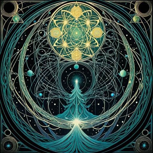 Mystical Cosmic Geometry with Fractal Fibers