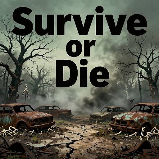 Dystopian Survival Propaganda Poster