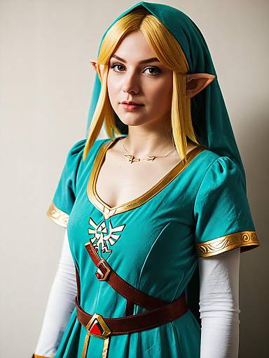 Woman Cosplaying Zelda CDi Costume
