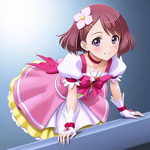 Illustration of Hanadera nodoka, healin' good precure in the style of T2r