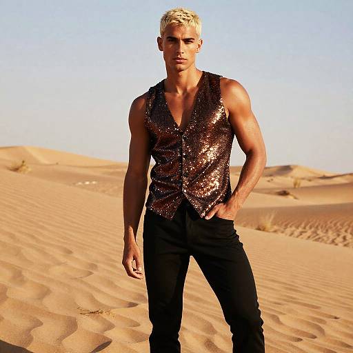 Glamorous Desert Fashion Portrait