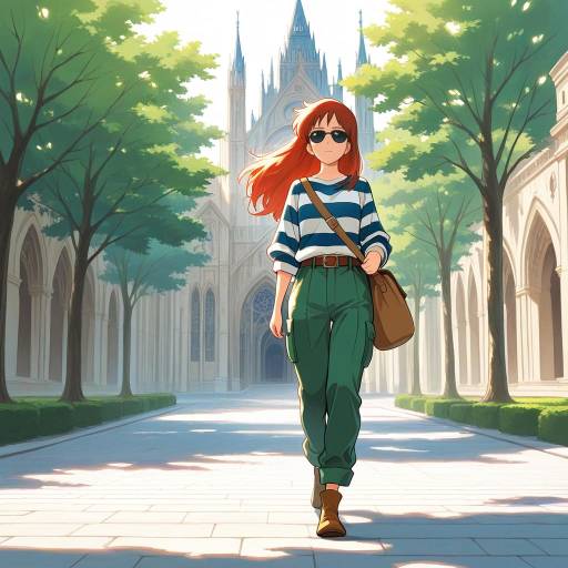 Sunny Stroll in a Historic Cathedral Square