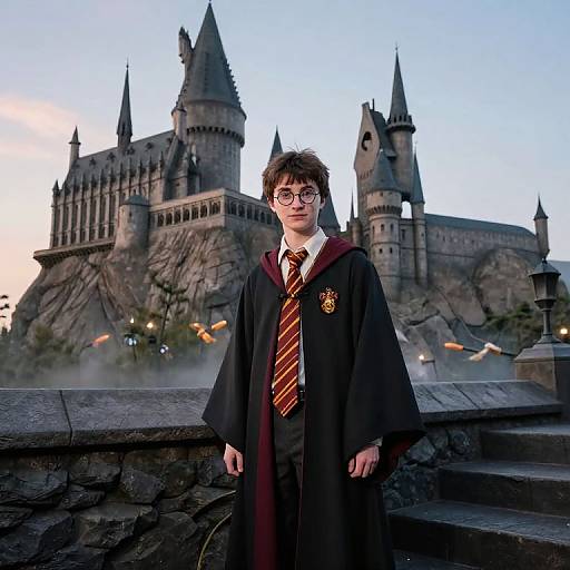 Photorealistic Teen as Harry Potter