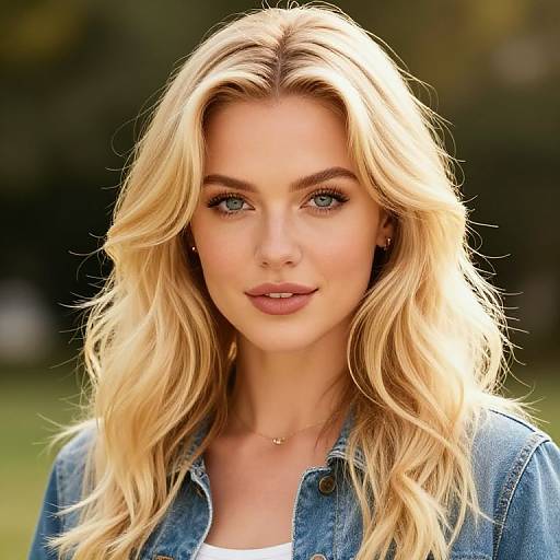 Vibrant Blonde Hair Portrait