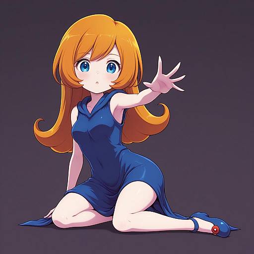 Illustration of Mona (warioware), warioware in the style of Nollety