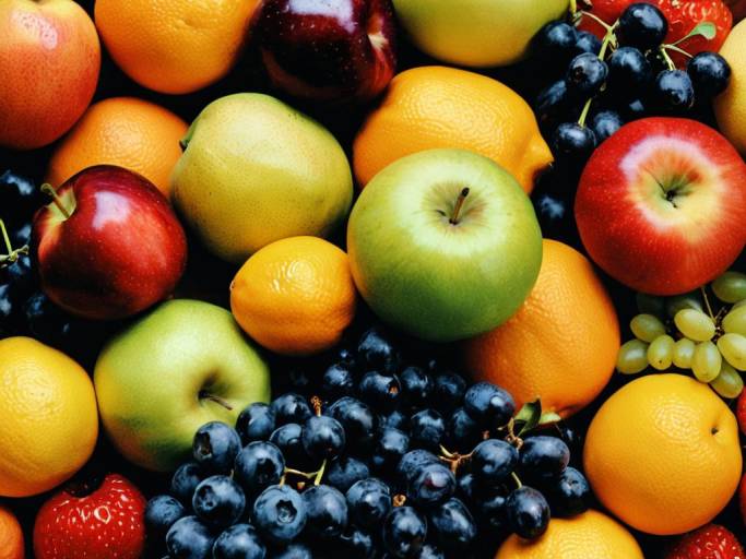 Colorful Variety of Fresh Fruits