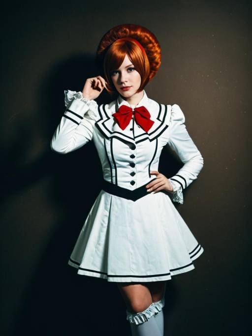 Cosplay Woman in Shirley Fenette Costume