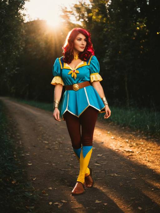 Realistic Woman Cosplaying as Polly Plantar