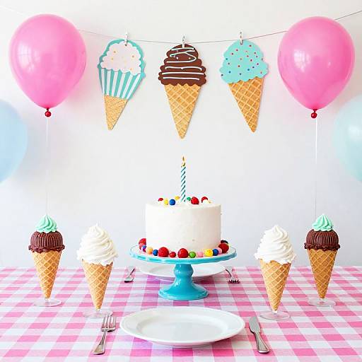 Ice Cream Birthday Party Decorations
