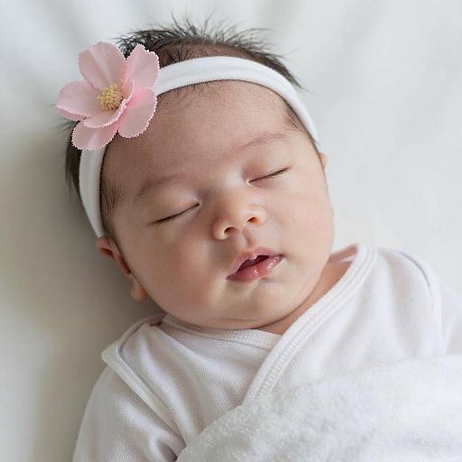 Sweet Slumber: Close-Up of Newborn Baby