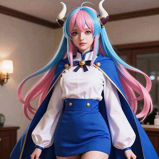 Cinematic Busty One-Piece Anime Girl