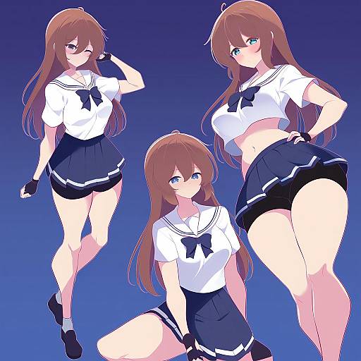 Illustration of Arihara tsubasa, cinderella series in the style of Maullarmaullar