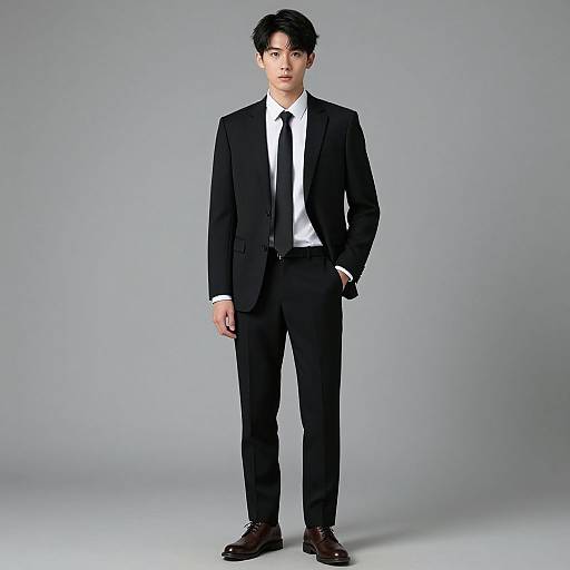 Realistic Formal Suit Portrait Male