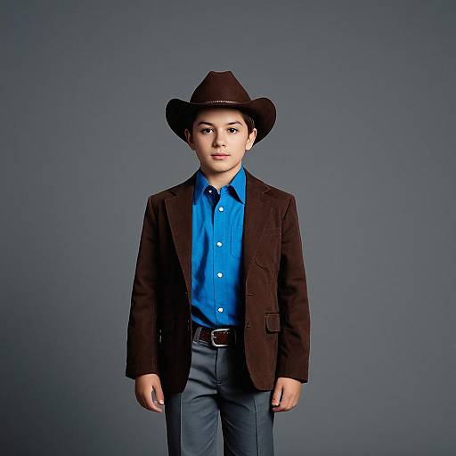 Young Boy in Cowboy Costume