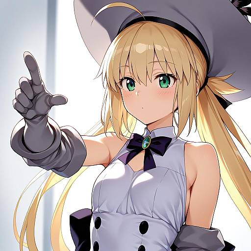 Illustration of Artoria caster (first ascension) (fate), fate/grand order in the style of Duke (inu daimyou)