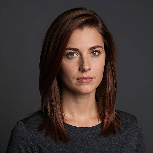 Portrait of Woman with Gibson Tuck Hairstyle