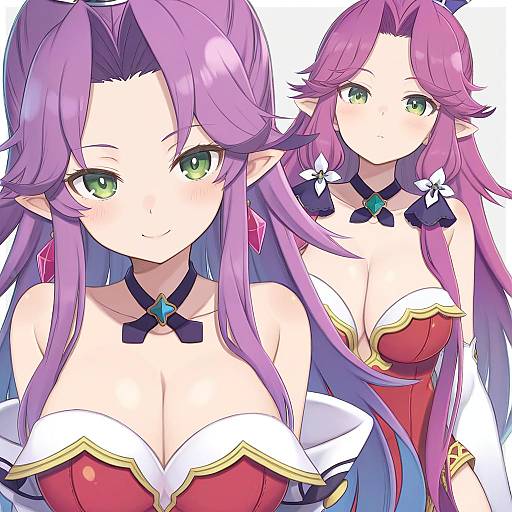 Illustration of Angela (seiken densetsu 3), seiken densetsu in the style of Totatokeke