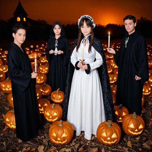 Mystical Entity Amidst Halloween Spirit Mystical Entity Amidst Halloween Spirit