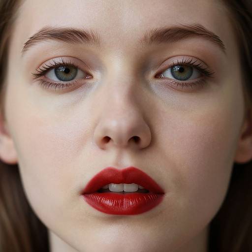 Enigmatic Woman's Close-Up Portrait