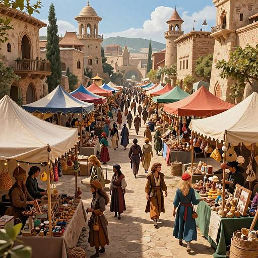 Fantasy Market Scene Generator