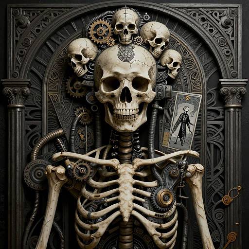 Mechanical Death: Gothic Surreal Collage