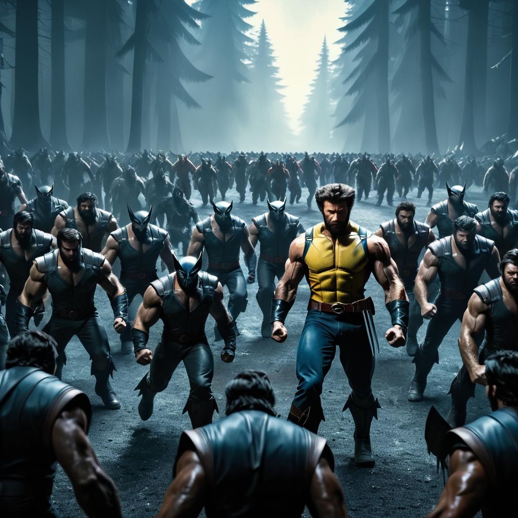 Wolverine Commanding a Mutant Team