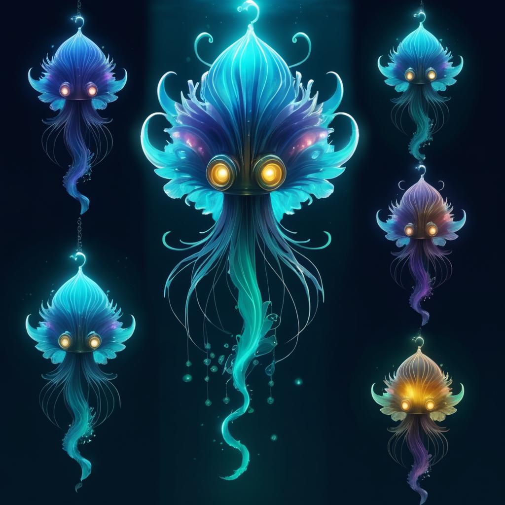 Underwater Sprite Designs for Bioshock