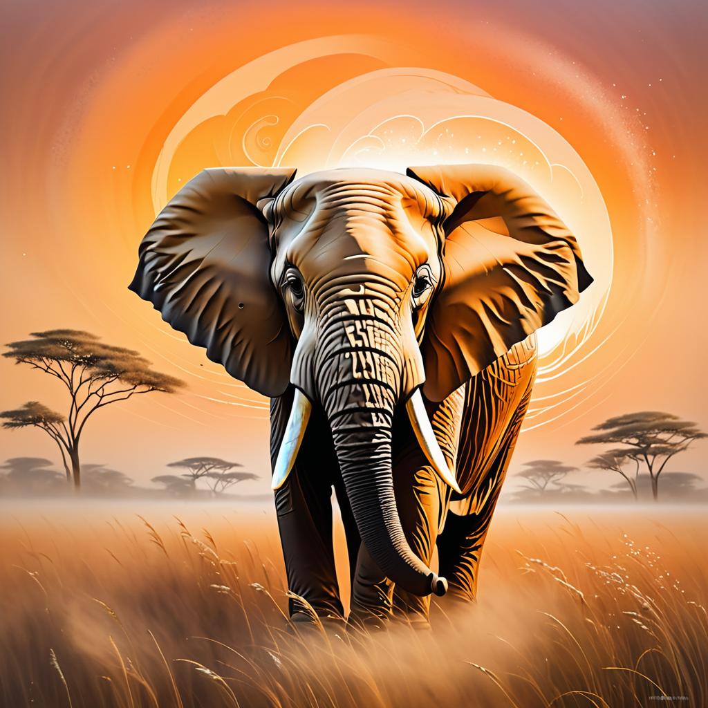 Surrealist Elephant: A Dreamlike Portrait