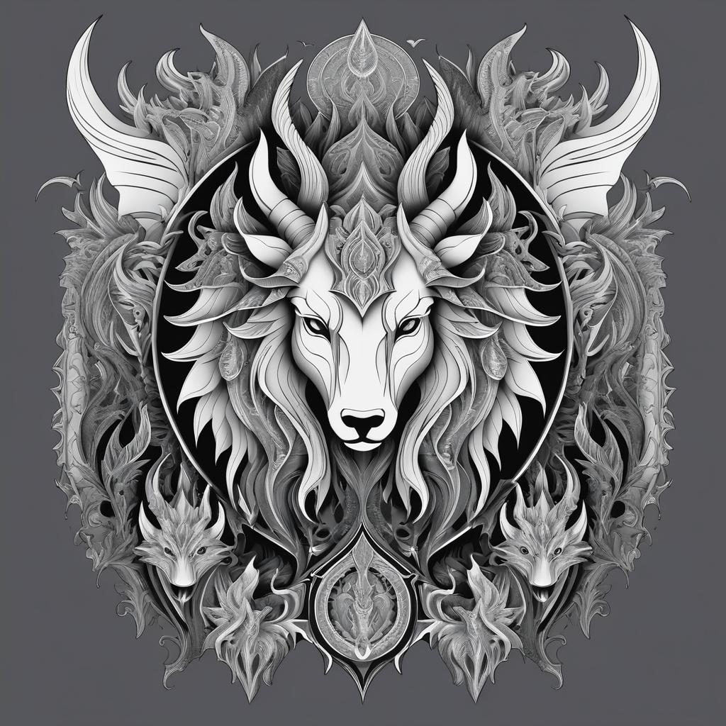 Dramatic Mythical Creatures Hoodie Design