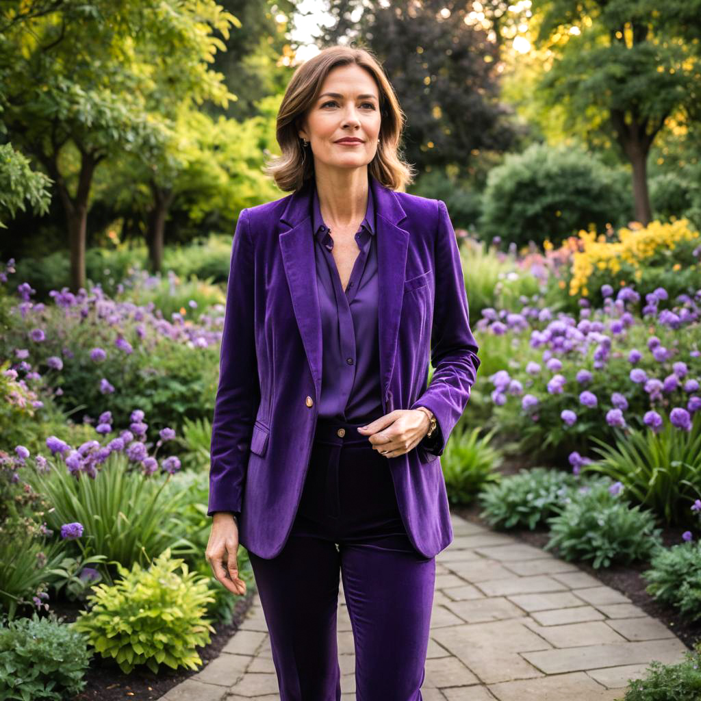 Empowered Woman in Serene Garden