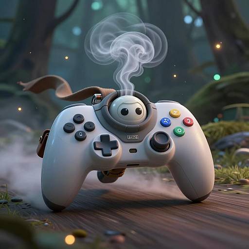 Curious Game Controller Explorer in Fantasy