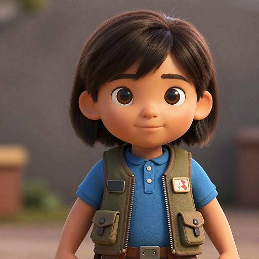 Realistic Dora the Explorer Portrait