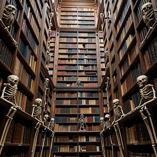 Labyrinthine Skeleton Library of Secrets